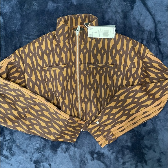 Ivy park x adidas monogram cropped jacket - Picture 2 of 4